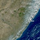 Imagem de satélite disponibilizada nesta quinta-feira, 23 - Reprodução / cptec / inpe.br