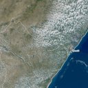 Imagem de satélite disponibilizada nesta sexta-feira, 04 - Reprodução / cptec / inpe.br
