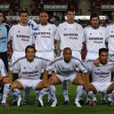 Michel Salgado (o segundo agachado da esquerda para a direita) marcou época no time do Real Madrid - Reprodução/Facebook