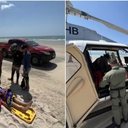 Imagem Turista é resgatada com auxílio de helicóptero após acidente com quadriciclo em Jericoacoara