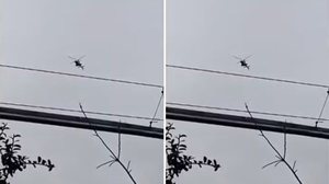 Sem saber, moradores filmaram helicóptero em que estava Rick instantes antes do acidente - Reprodução / TV Globo