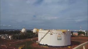 Terminal da Transpetro em Brasília, no DF - Reprodução / TV Globo