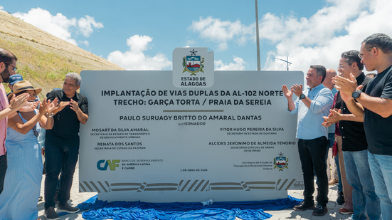 Governador Paulo Dantas entrega primeiro trecho da Rota dos Corais