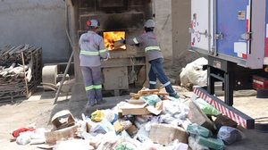 A quantidade de drogas incineradas nesta quinta-feira é maior do que a que foi incinerada em 2025, quando 500 quilos foram destruídos - Foto: Ministério Público