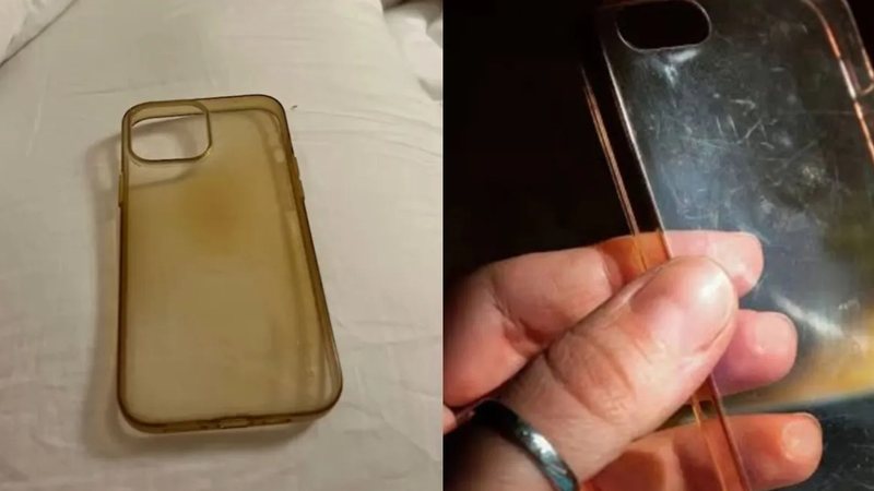 Descubra por que a capinha transparente do celular fica amarelada com o tempo