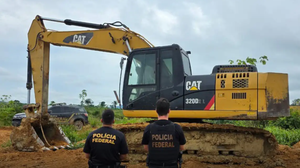 Atividade irregular ocorria em Tucumã, próximo à Terra Indígena Kayapó - Foto: PF/ Divulgação