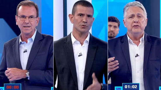 Debate para governador do Rio: Paes, Ruas e Garotinho - Foto: Reprodução