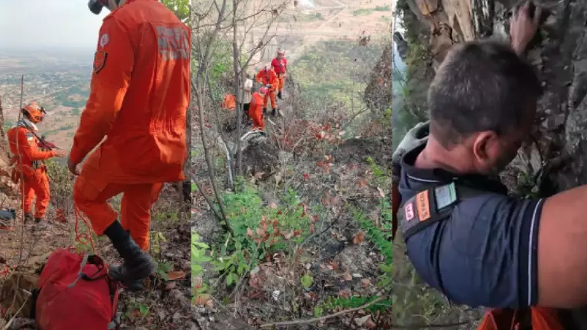 Homem cai ao fazer selfie e fica mais de 11 horas preso à beira de precipício