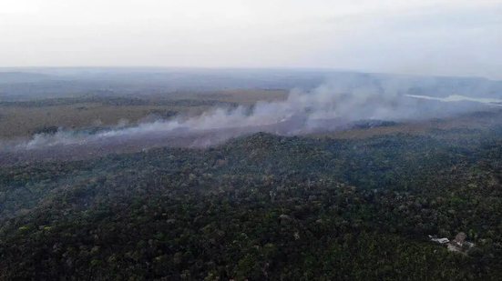 Incêndio na APA Alter do Chão (PA) foi controlado, diz prefeitura - Divulgação / Brigada de Alter do Chão