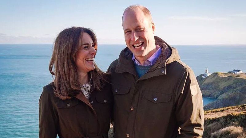 A princesa de Gales Kate Middleton e o príncipe WilliamReprodução / Instagram
