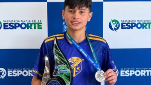 Luigi Gabriel da Cruz Sales, menino de 12 anos que morreu após se machucar em uma brincadeira - Reprodução / Secretaria Municipal de Esportes de Castro
