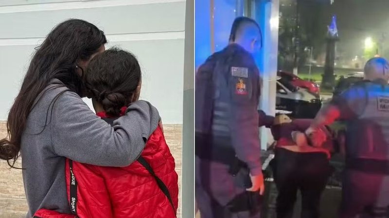 Menina sequestrada pelo pai pisca para PM e é resgatada; mãe agradece policial: "Um anjo na minha vida"