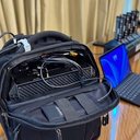 A mochila com um Etre (equipamento tático de revista eletrônica), usada para rastrear aparelhos celulares usados em presídios pela Secretaria Nacional de Políticas Penais - Divulgação / Senappen