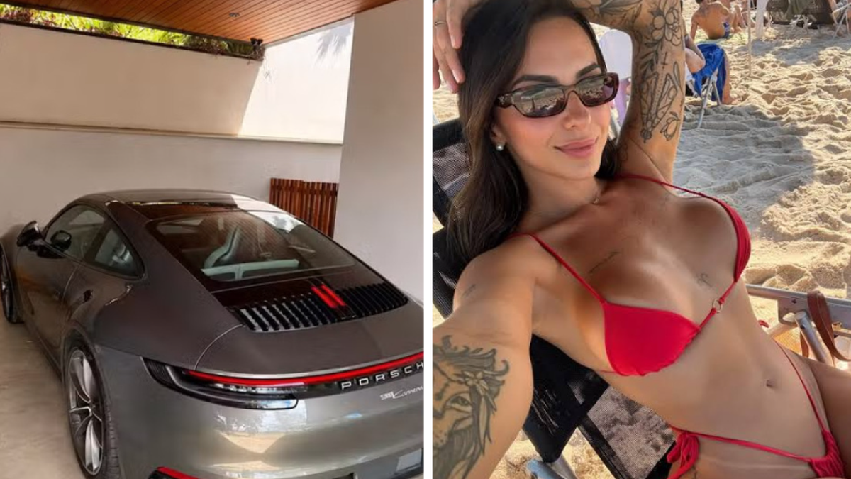 “Mulher fitness perfeita” diz que esqueceu marmitas com ovos em Porsche e relata prejuízo de R$ 8 mil