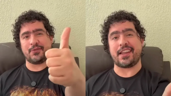 Biólogo e youtuber, Pirulla relatou recentemente as sequelas sofridas após o AVC - Reprodução/Redes Sociais
