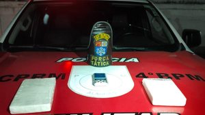 PM apreende 1,8 kg de cocaína em Maceió - Foto: Cortesia/PM
