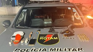 PM apreende drogas e arma de fogo em ocorrências em Maceió e Arapiraca - Ascom PMAL