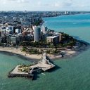 Imagem aérea da praia de Ponta Verde - Secom Maceió
