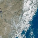 Imagem de satélite disponibilizada neste domingo, 04 - Reprodução / cptec / inpe.br