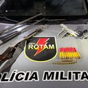 Rotam prende homem e apreende cinco armas de fogo em Anadia - Divulgação / SSP-AL