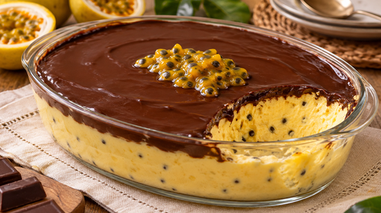 Sobremesa de domingo: mousse de maracujá com chocolate é fácil de fazer e fica pronta sem forno