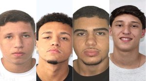 Bruno Allegretti, 18, Vitor Hugo Simonin, 18, Matheus Veríssimo, 19 e João Gabriel Bertho, 19