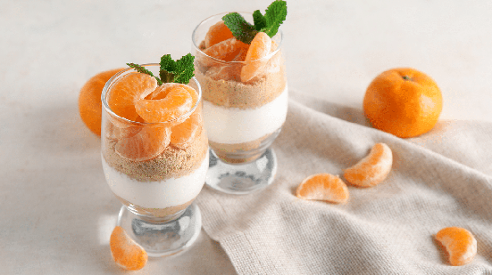 Cheesecake de tangerina na taça (Imagem: Pixel-Shot | Shutterstock)