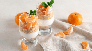 Cheesecake de tangerina na taça (Imagem: Pixel-Shot | Shutterstock)