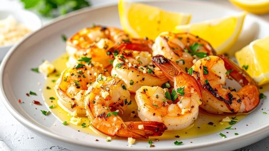 Camarão ao alho e limão-siciliano (Imagem: Ikhsan Muliadi | Shutterstock)