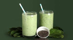 Vitamina de espinafre com chia (Imagem: Pixel-Shot | Shutterstock)