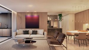 Conceito aberto cria uma conexão mais fluida entre os cômodos e amplia a percepção de espaço (Imagem: Divulgação | GT Building)