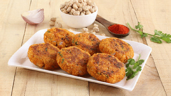 Hambúrguer de grão-de-bico (Imagem: GreenTree | Shutterstock)