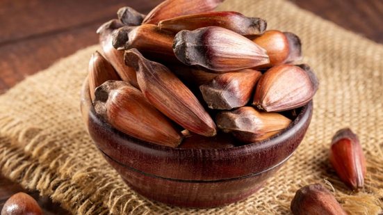 O pinhão é um alimento versátil e oferece inúmeros benefícios para a saúde (Imagem: 
WS-Studio | Shutterstock)