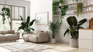 A biofilia busca conectar as pessoas com a natureza por meio da decoração  (Imagem: Archi_Viz | Shutterstock)