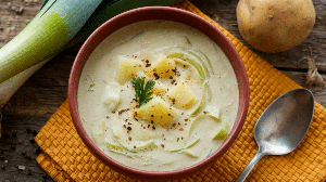 Creme de alho-poró com batata (Imagem: Foodgraphy39 | Shutterstock)