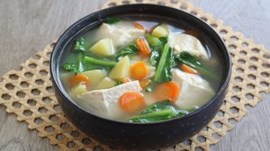 Sopa de vegetais com tofu (Imagem: anistia n | Shutterstock)