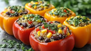 Pimentão recheado com quinoa (Imagem: Anggalih Prasetya | Shutterstock)