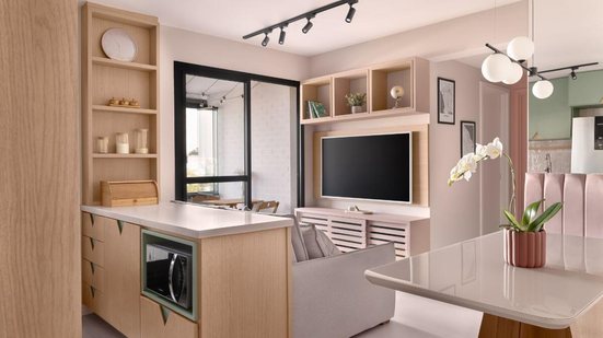 Planejamento inteligente, soluções funcionais e boas escolhas estéticas são essenciais para aproveitar ao máximo espaços pequenos (Projeto: Mariana Bamont Arquitetura | Imagem: Carina Borelli)