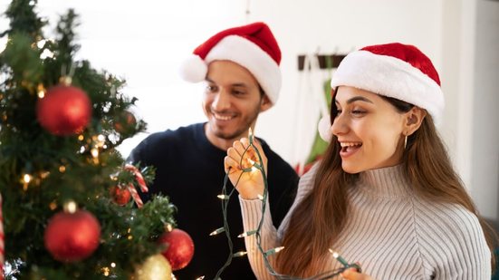 A iluminação de Natal requer cuidados para evitar acidentes (Imagem: antoniodiaz | Shutterstock)