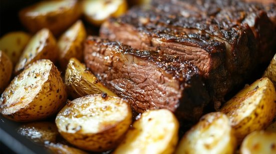 Maminha assada com batata (Imagem: Friendly Studios | Shutterstock)