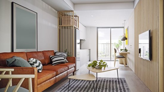 Escolhas inteligentes na decoração ajudam a transformar apartamentos pequenos em lares acolhedores e funcionais (Imagem: Zastolskiy Victor | Shutterstock)