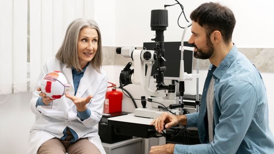 Visitar o médico regularmente é essencial para evitar a cegueira (Imagem: AYO Production | Shutterstock)