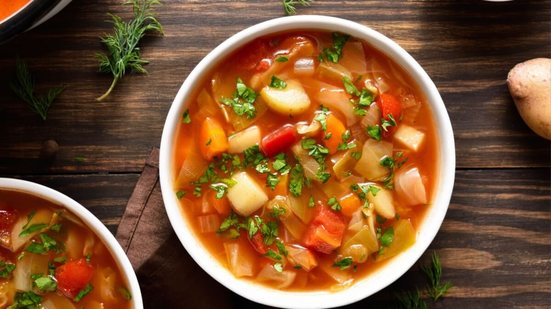 Sopa detox de legumes (Imagem: Tatiana Volgutova | Shutterstock)