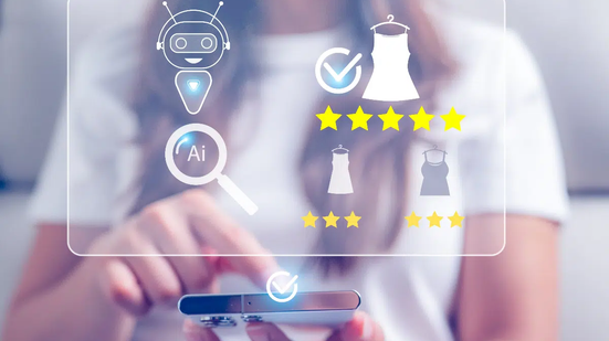 A inteligência artificial pode influenciar quais produtos são apresentados ao consumidor nas plataformas digitais (Imagem: Woonsen16 | Shutterstock)