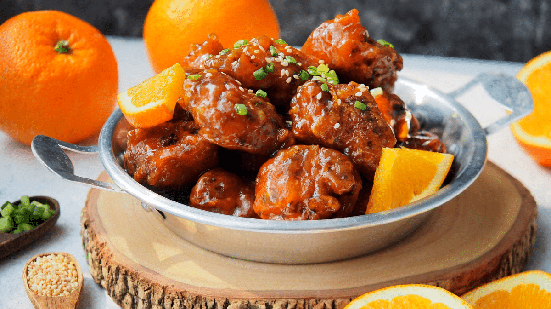 Frango com molho agridoce de laranja (Imagem: pada smith stockphoto | Shutterstock)