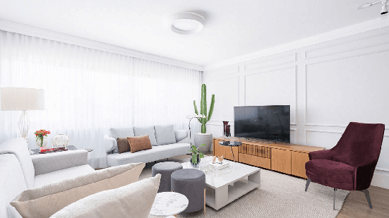 A boiserie retomou seu espaço nos projetos de interiores com uma estética mais atual (Projeto: Spaço Interior | Imagem: Kadu Lopes)