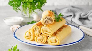 Panqueca de frango com cogumelos (Imagem: irina2511 | Shutterstock)