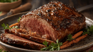 Carne assada com cenoura e cebola (Imagem: MisikPuspajati | Shutterstock)