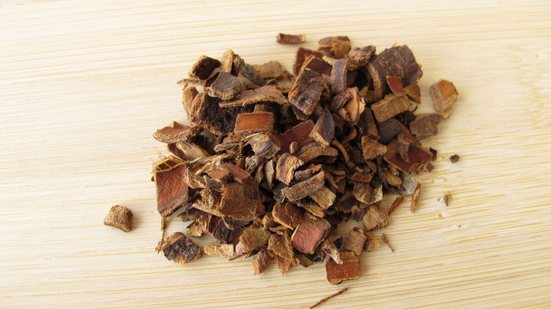 A cáscara-sagrada é uma árvore de casca marrom-avermelhada cujo uso é registrado em diferentes culturas ao redor do mundo (Imagem: marilyn barbone | Shutterstock)