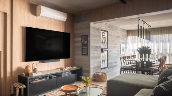 Cortinas blackout deixam os ambientes mais escuros do que as cortinas convencionais (Projeto: Dantas & Passos Arquitetura | Imagem: Henrique Ribeiro)